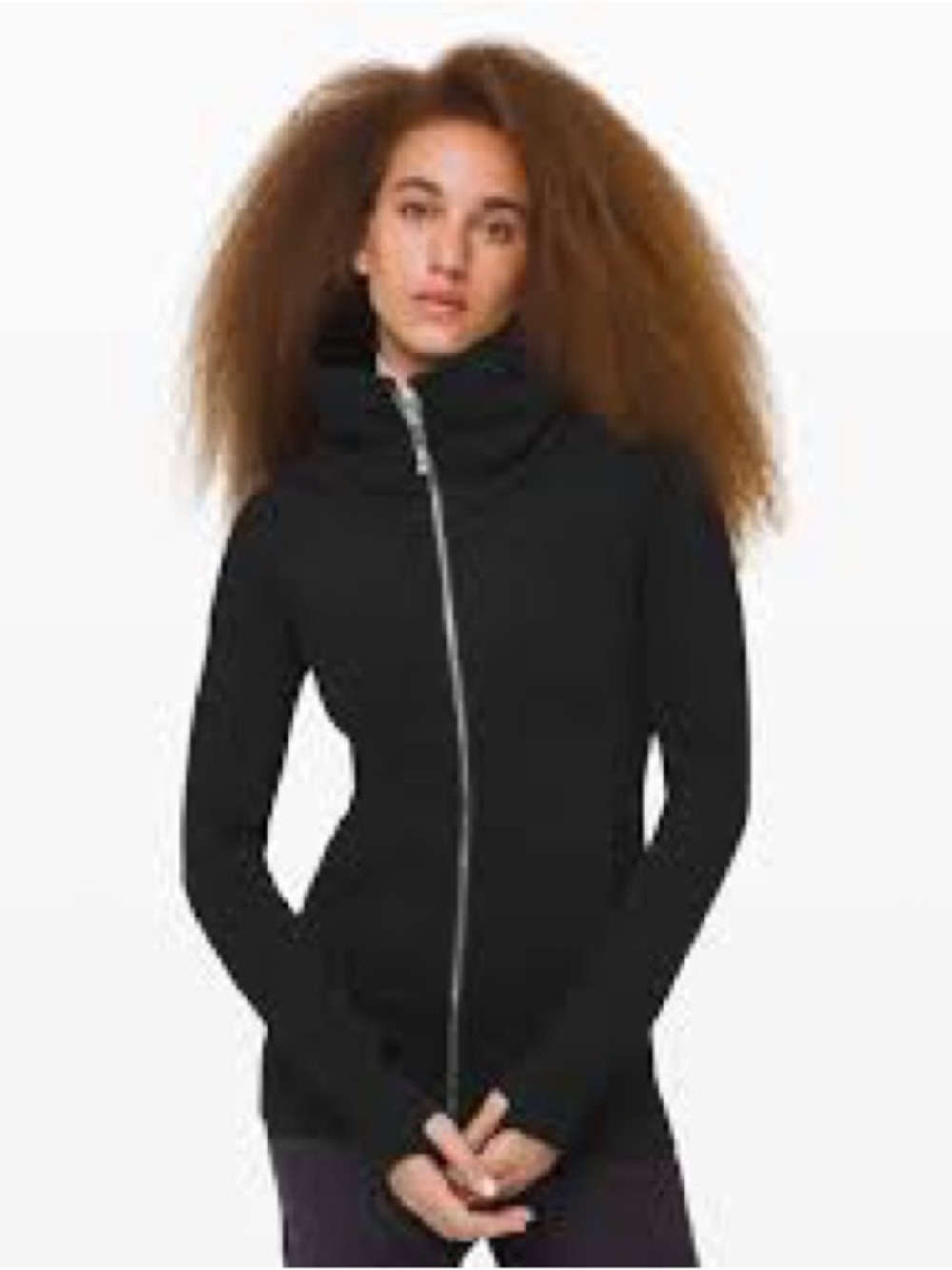 Lululemon Radiant Full Zip Jacket High Collar Cotton Fleece Size 4